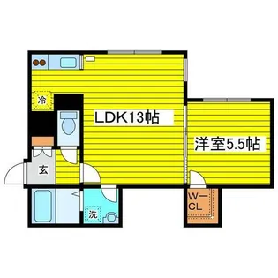 ノーマルヒル本町【105号室】の間取り