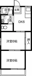 清水コーポ【102号室】の間取り