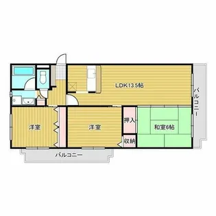 メルボルン真砂【1階】の間取り