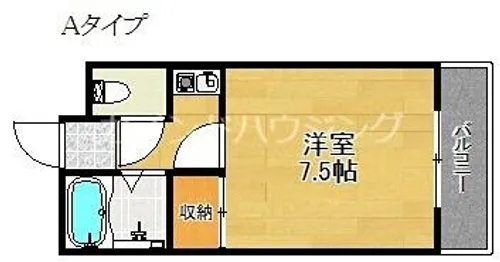 メゾンドプラトン【2階】の間取り