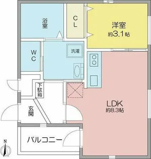shiva apartment【3階】の間取り