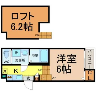 ラハト今池【2階】の間取り