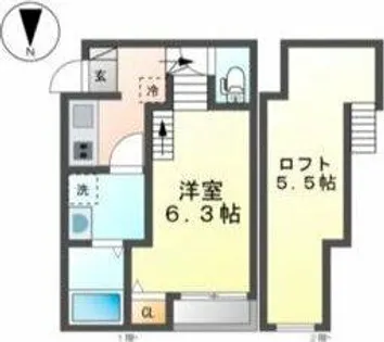 カシミール本陣【1階】の間取り