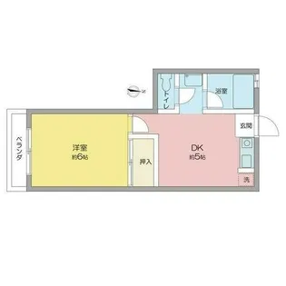 サンシティ南明【3階】の間取り