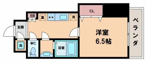アパルト谷町【3階】の間取り
