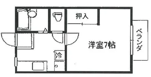 サンシティ小林【107号室】の間取り