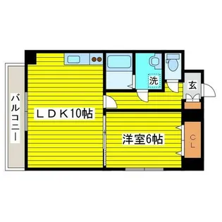スターパレス【6階】の間取り