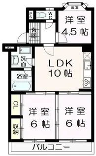 第一寺田マンション【1階】の間取り