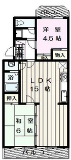 第一寺田マンション【203号室】の間取り