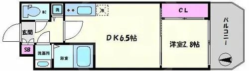 セレニテ日本橋プリエ【6階】の間取り