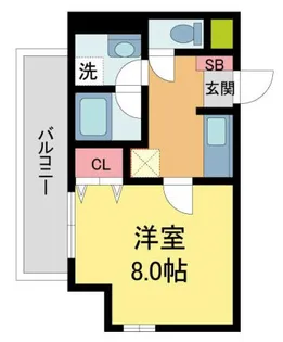 プレシャス小林【408号室】の間取り