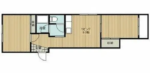 寺田町ハイツ【3階】の間取り