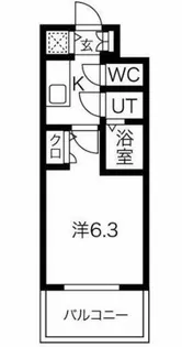 エスリードレジデンス大阪ザ・クラス【8階】の間取り
