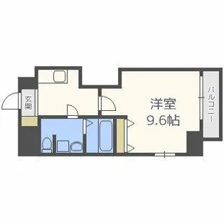 Comenz梅田【7階】の間取り