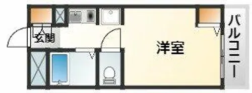 大阪府大阪市東淀川区豊新3丁目【マンション】の間取り
