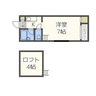 リベルテ博多【105号室】の間取り