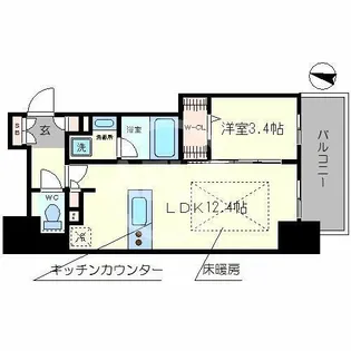 アーバネックス本町【13階】の間取り