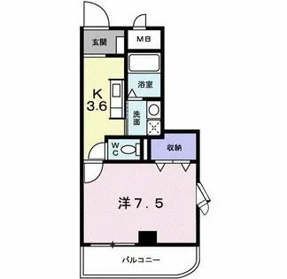サンパティーク【3階】の間取り
