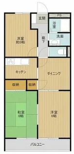 ヴェル・ドミールB棟【202号室】の間取り