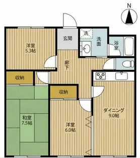 カーサ・フェリーチェ【203号室】の間取り