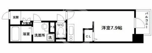 グランパシフィック天満橋【13階】の間取り