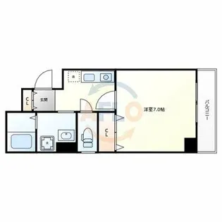 MiYo87天下茶屋【2階】の間取り