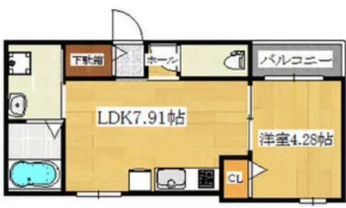 大阪府大阪市淀川区加島3丁目【アパート】の間取り
