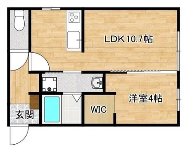 ムーンロジック【102号室】の間取り