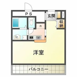 学園西カレッジハイツ【5階】の間取り