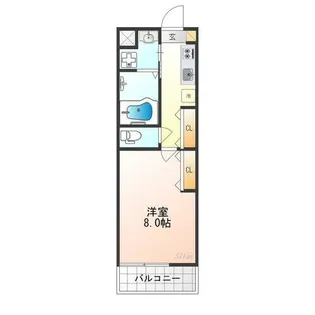 Shining二条離宮【3階】の間取り