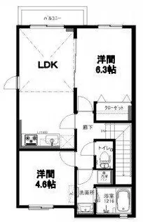 クレセール【2階】の間取り