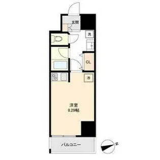 マリオン城西【803号室】の間取り