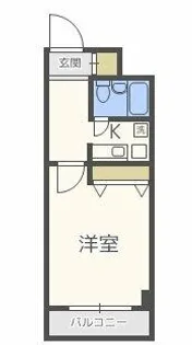 メロディーハイム夕陽丘【9階】の間取り