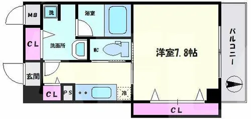 ブラン花園町【2階】の間取り