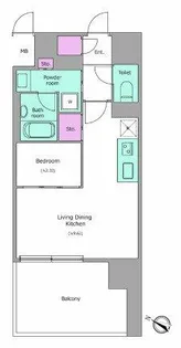 J.GRAN Court京町堀【13階】の間取り