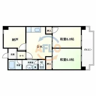 恒信ハイツ【4階】の間取り