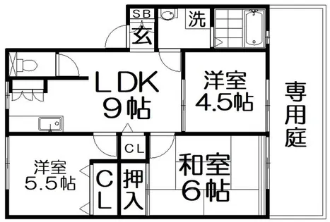 ハイランド栄【1階】の間取り