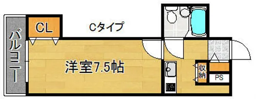 明星館【5階】の間取り