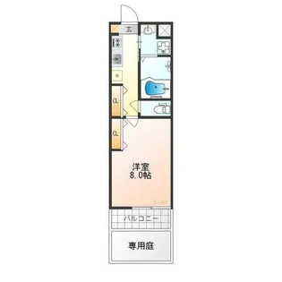 Shining二条離宮【1階】の間取り