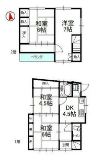 兵庫県姫路市的形町的形【一戸建】の間取り