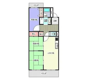サニーハイツ嵐山【3階】の間取り