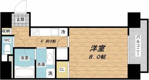 RESIDENCE SHINO【9階】の間取り