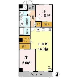 メゾン・ド・モンテアン【3階】の間取り