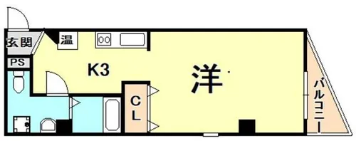 ディアコート苦楽園【1階】の間取り