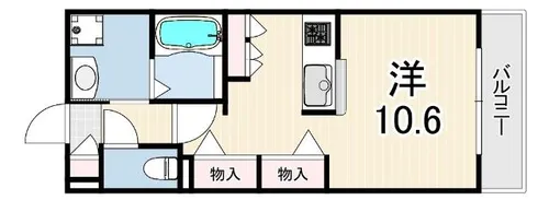 大橋メゾン【2階】の間取り