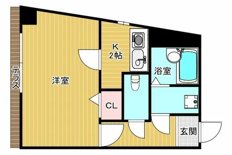 有馬サテライトマンション【205号室】の間取り