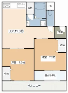 下野田みなと住宅【202号室】の間取り