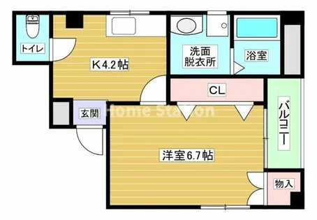 大阪府大阪市福島区吉野2丁目【マンション】の間取り