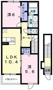 パークサイド ステージ【2階】の間取り