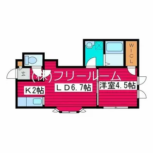 アミーナⅢ【206号室】の間取り